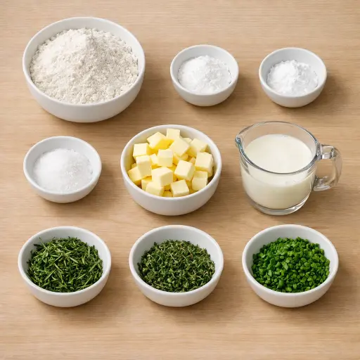 Ingredients for Buttermilk Herb Biscuits