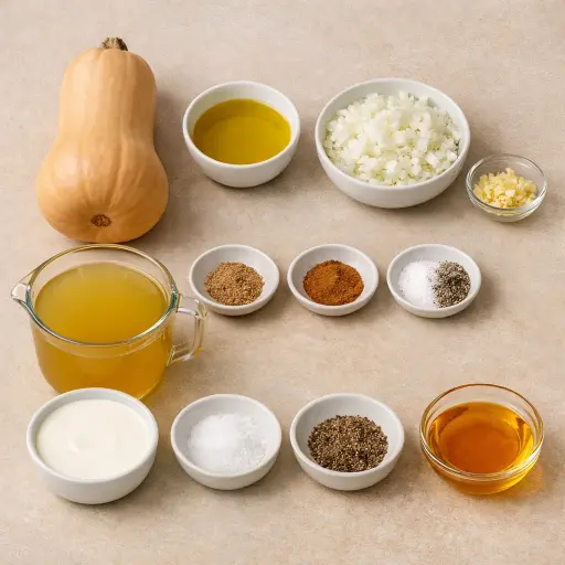 Ingredients for Butternut Squash Soup