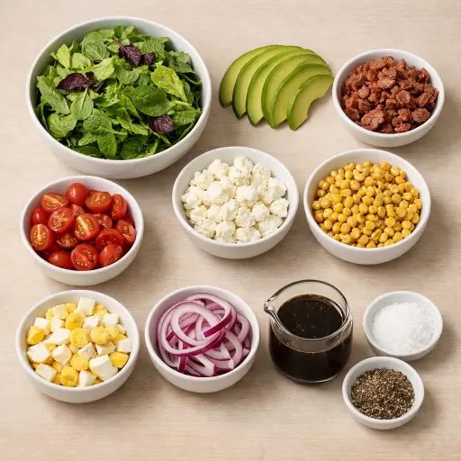 Ingredients for California Cobb Salad