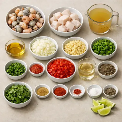 Ingredients for Calypso Bouillabaisse