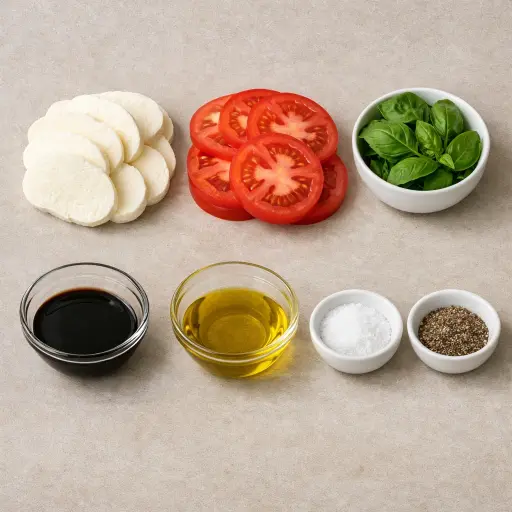 Ingredients for Caprese Salad