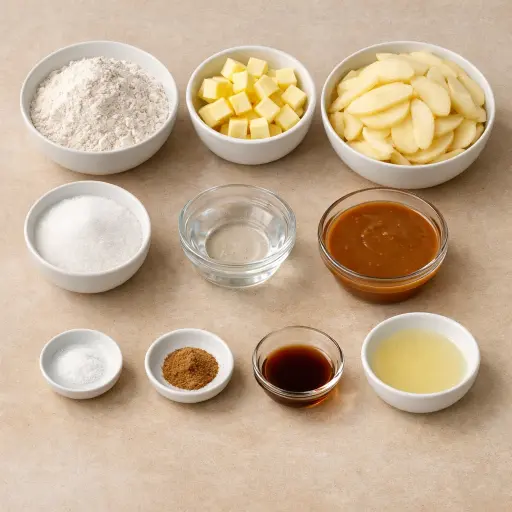 Ingredients for Caramel Apple Tart