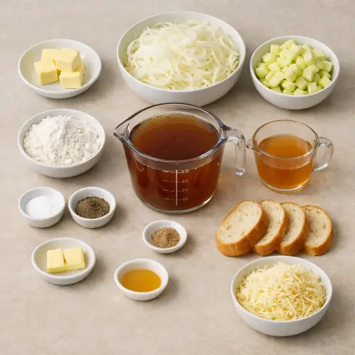 Ingredients for Caramelized Onion and Apple Soup