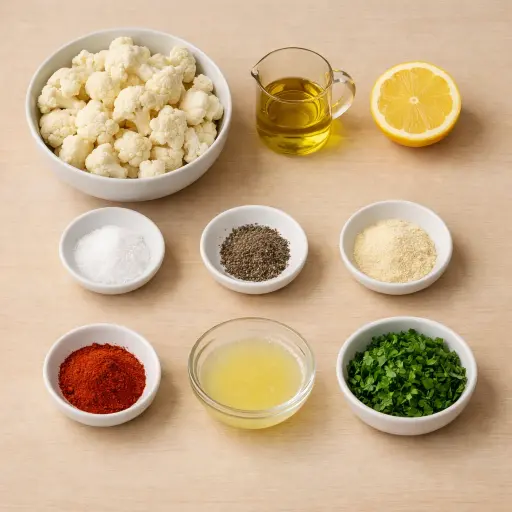 Ingredients for Cauliflower Delight