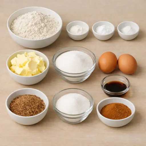 Ingredients for Chai-Spiced Snickerdoodles