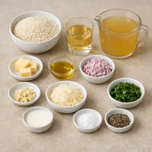 Ingredients for Champagne Risotto