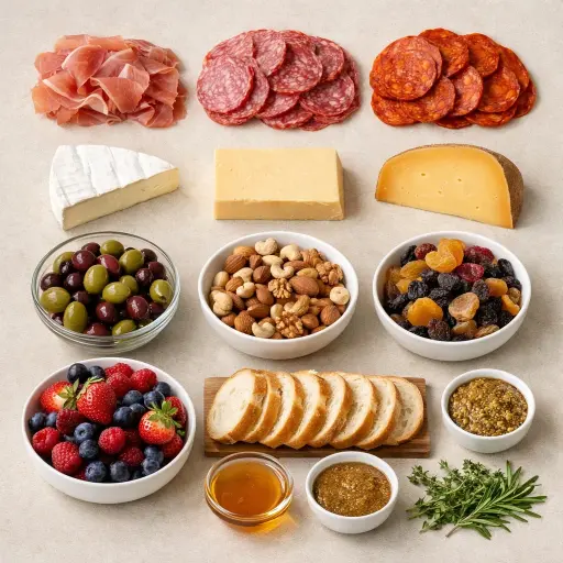 Ingredients for Charcuterie Boards