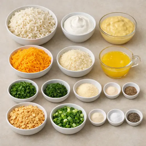 Ingredients for Cheesy Herb Infused Funeral Potatoes