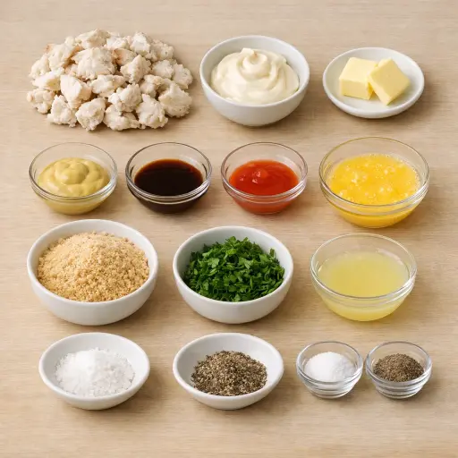 Ingredients for Chesapeake Bay Crab Cakes