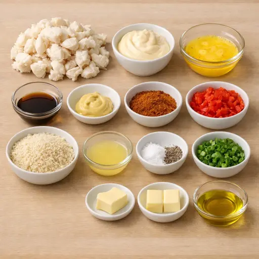 Ingredients for Chesapeake Bay Delight Crab Cakes