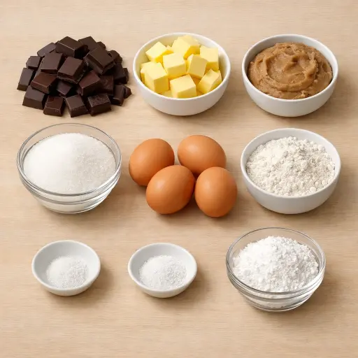 Ingredients for Chestnut and Chocolate Torte