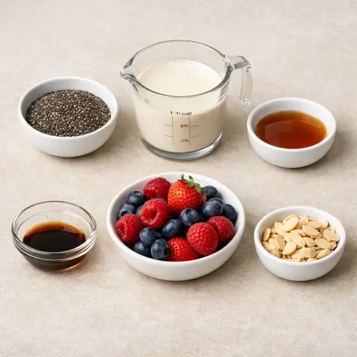 Ingredients for Chia Seed Pudding