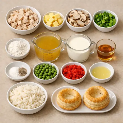Ingredients for Chicken A La King