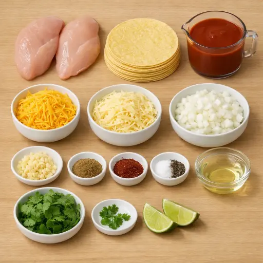 Ingredients for Chicken Enchiladas