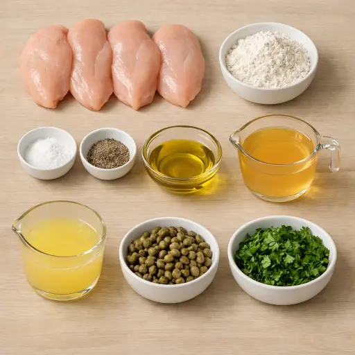 Ingredients for Chicken Piccata