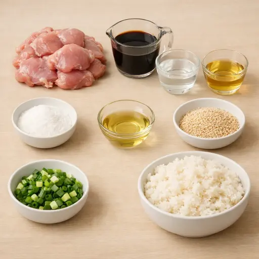 Ingredients for Chicken Teriyaki