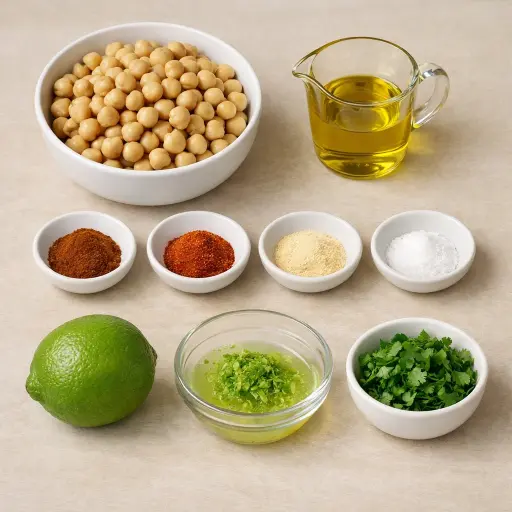 Ingredients for Chili Lime Chickpeas