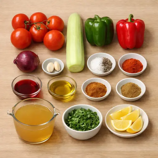 Ingredients for Chilled Gazpacho