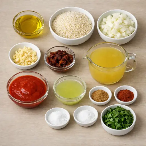 Ingredients for Chipotle Lime Mexican Rice