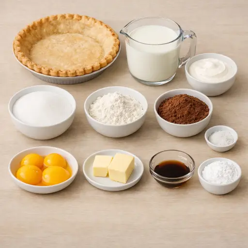 Ingredients for Chocolate Cream Delight