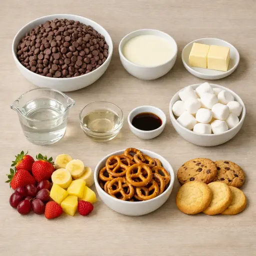 Ingredients for Chocolate Fountain
