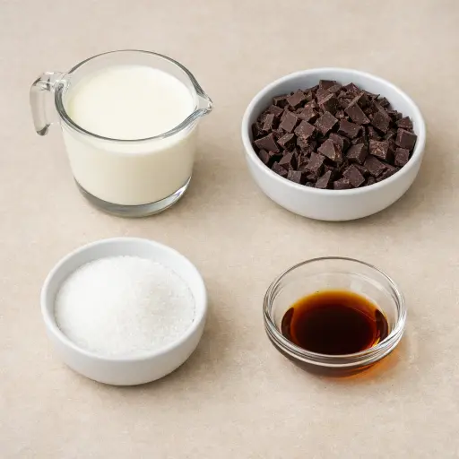 Ingredients for Chocolate Mousse
