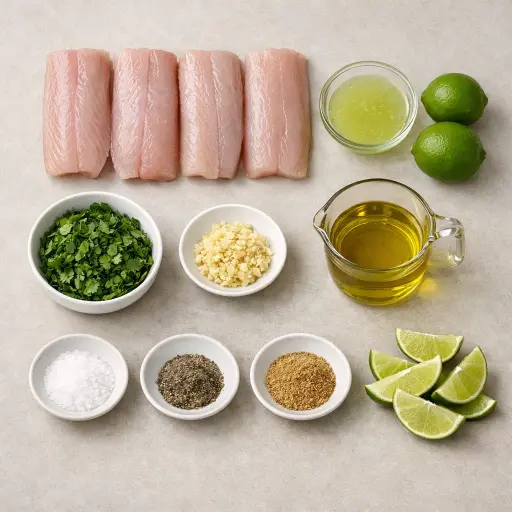 Ingredients for Cilantro Lime Infused Mahi Mahi