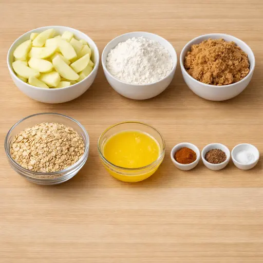 Ingredients for Cinnamon Apple Crunch