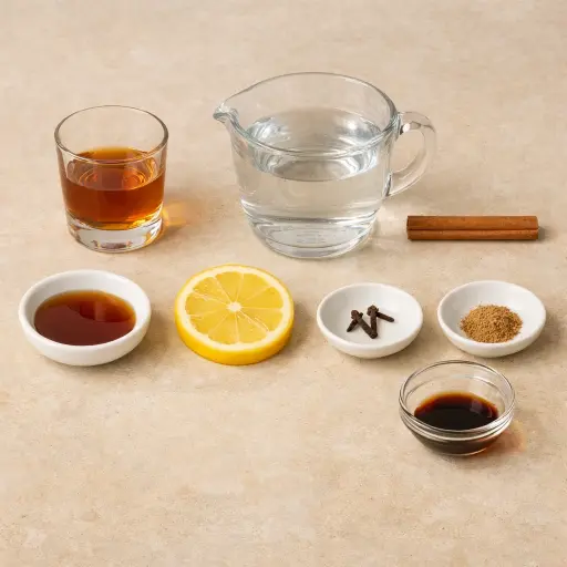 Ingredients for Cinnamon Maple Hot Toddy