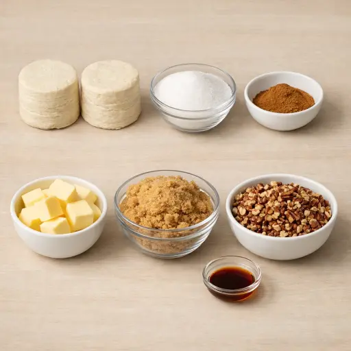 Ingredients for Cinnamon Pecan Monkey Bread
