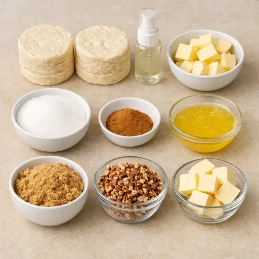 Ingredients for Cinnamon Pull-Apart Bread