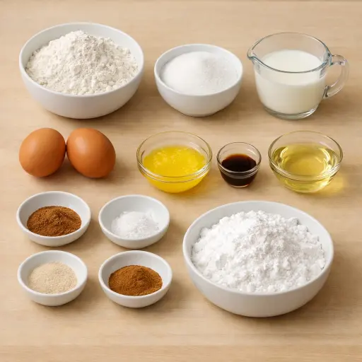 Ingredients for Cinnamon Swirl Beignets