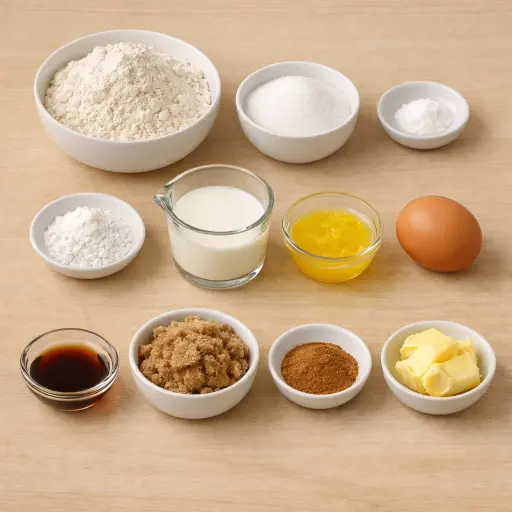 Ingredients for Cinnamon Swirl Delight Bread