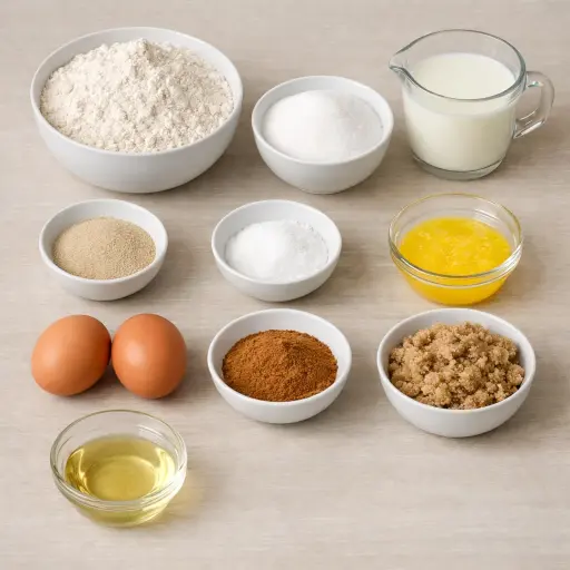 Ingredients for Cinnamon Swirl Heritage Bread