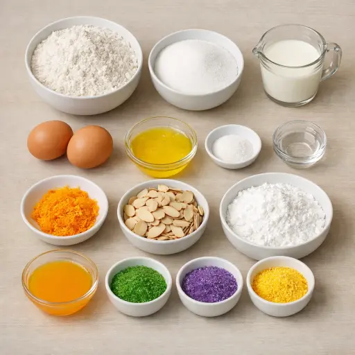 Ingredients for Citrus Almond King Cake