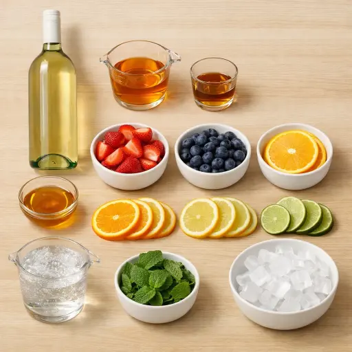 Ingredients for Citrus Berry Sangria