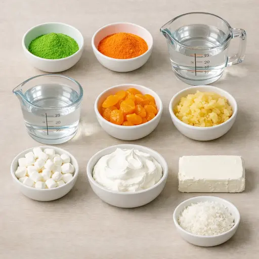 Ingredients for Citrus Burst Jello Salad