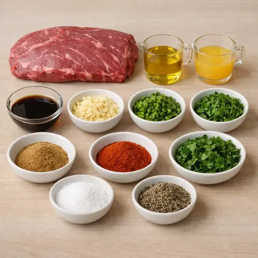 Ingredients for Citrus Herb Carne Asada