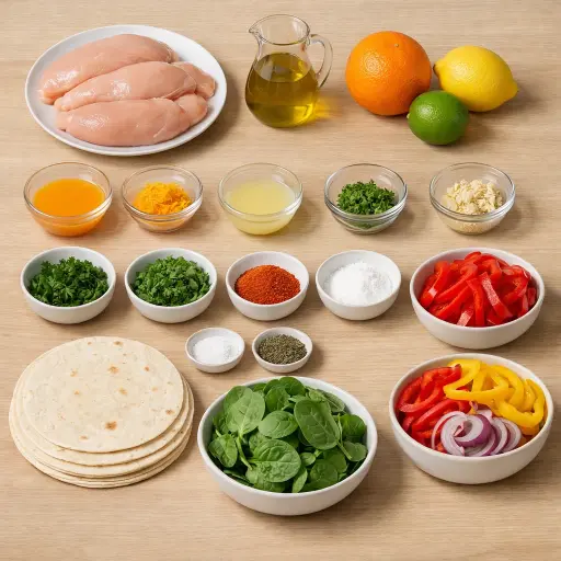Ingredients for Citrus Herb Chicken Fajitas