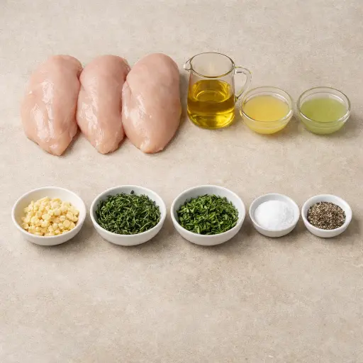 Ingredients for Citrus Herb Grilled Chicken