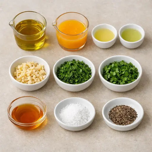 Ingredients for Citrus Herb Marinade for Tuna Steaks