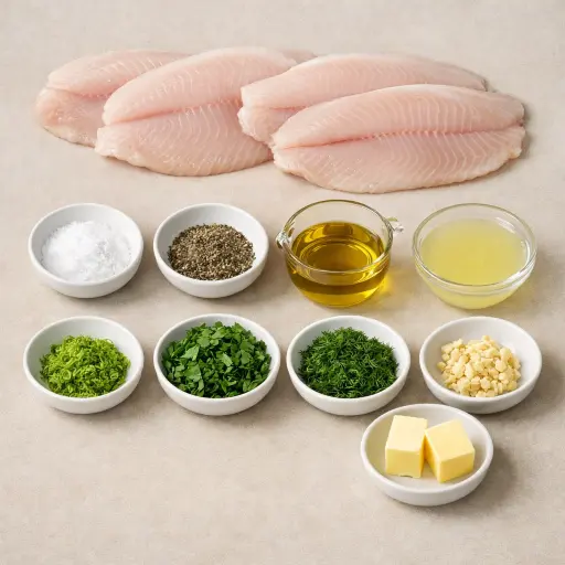 Ingredients for Citrus Herb Pan-Seared Tilapia