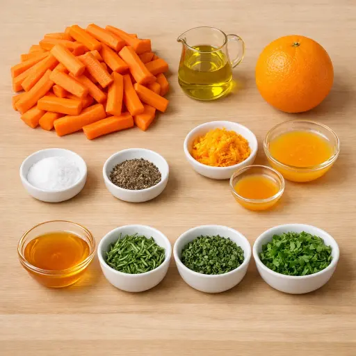 Ingredients for Citrus Herb Roasted Carrots
