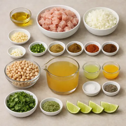 Ingredients for Citrus White Bean Chicken Chili