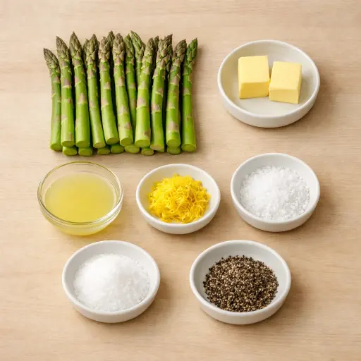 Ingredients for Classic Asparagus with Lemon Butter