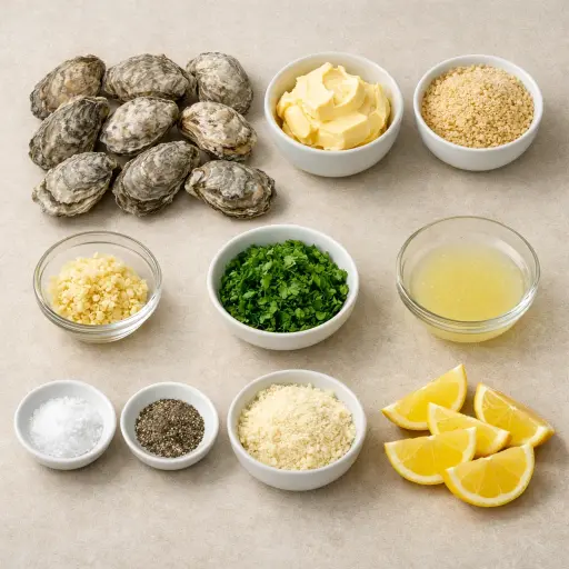 Ingredients for Classic Baked Oysters