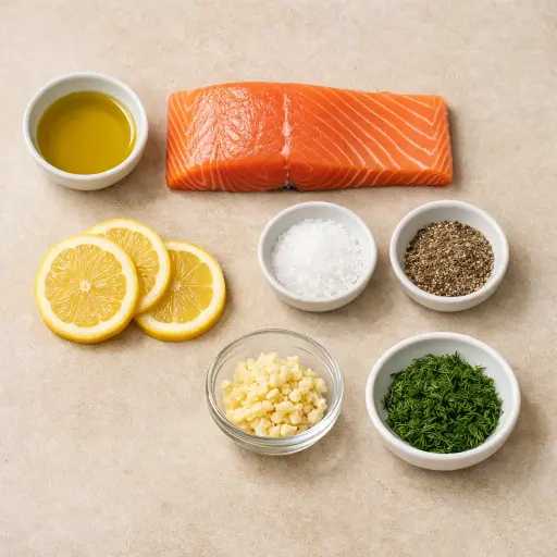 Ingredients for Classic Baked Salmon