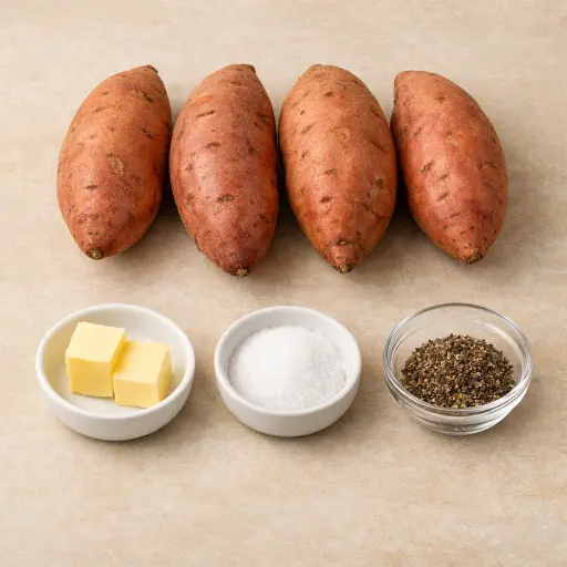 Ingredients for Classic Baked Sweet Potato