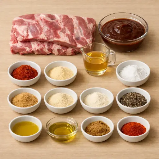Ingredients for Classic BBQ Ribs
