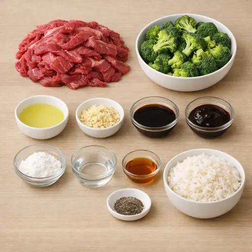 Ingredients for Classic Beef and Broccoli